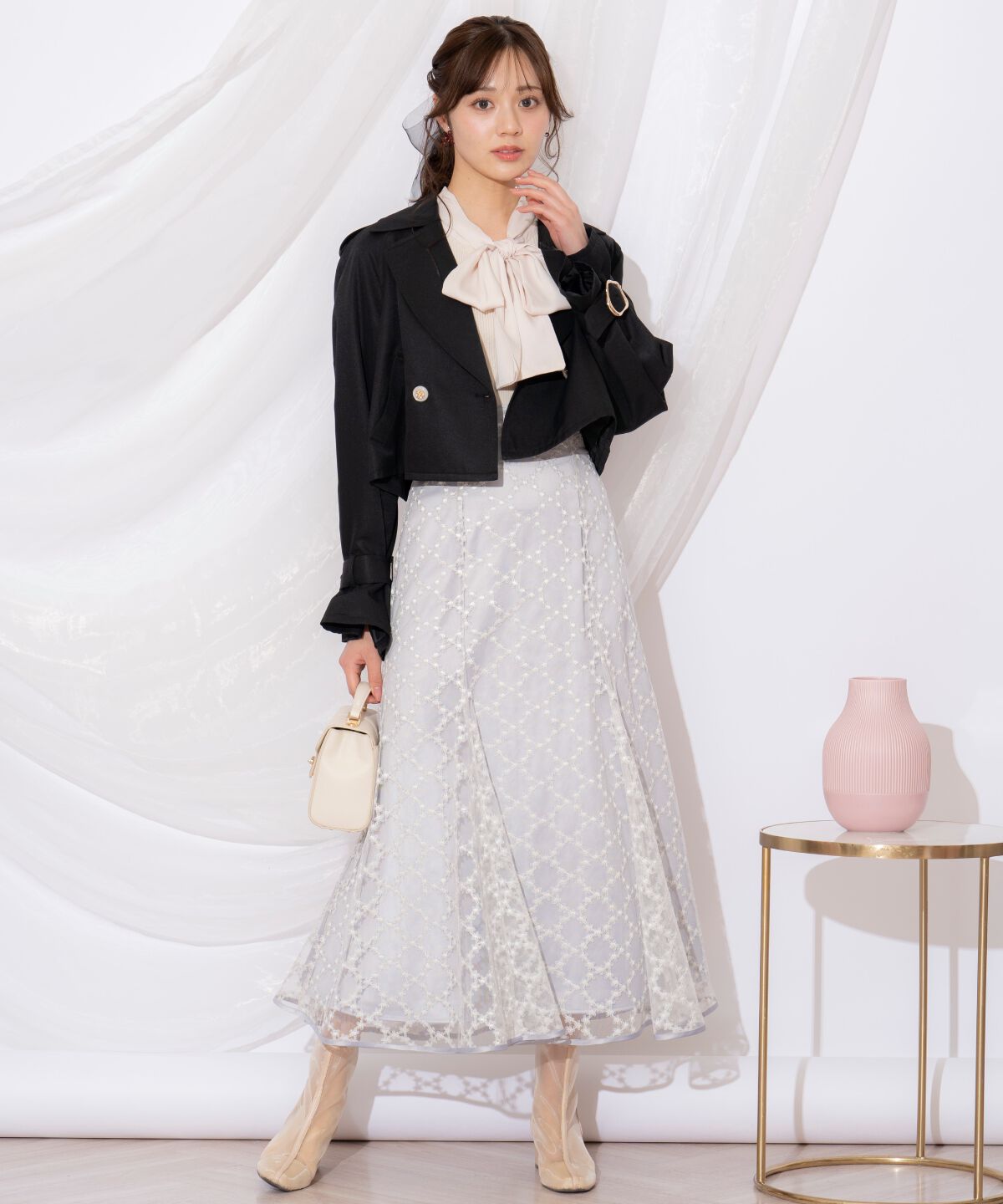 WILLSELECTION「キャンディスリーブショートトレンチコート」|トレンチコート|