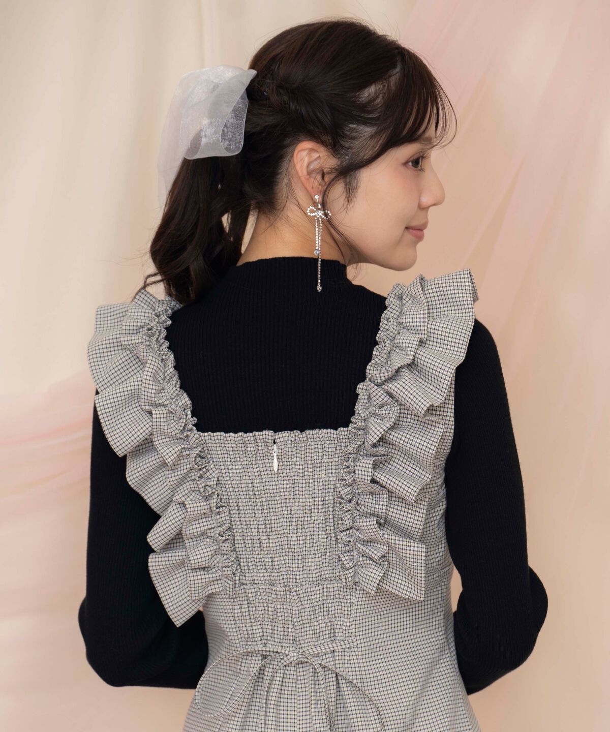 WILLSELECTION「袖口ボタンボトルネックリブニット」|ニット・セーター|