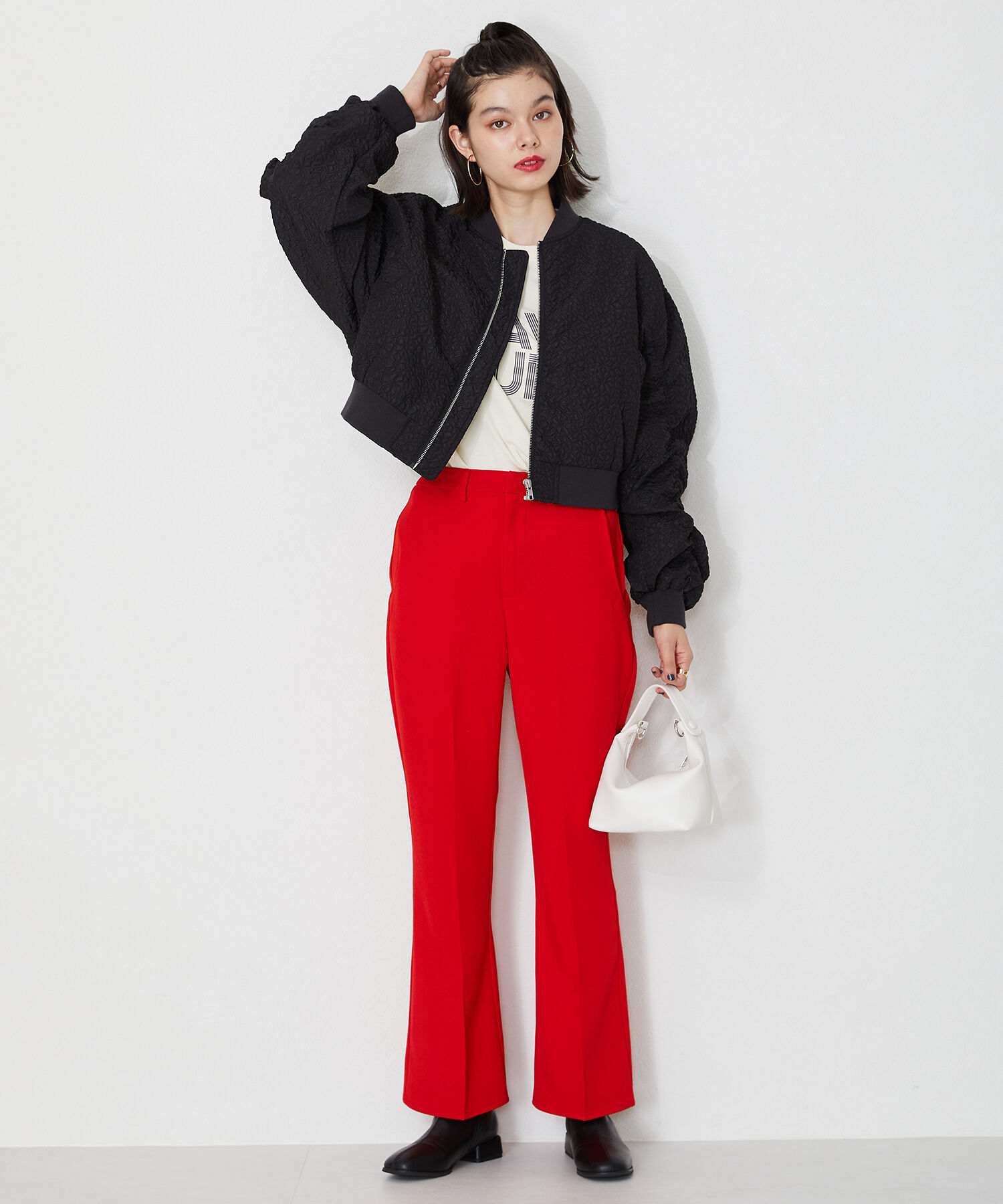 ORiental TRaffic「ストレッチフラットブーツ/31411」|ショートブーツ|