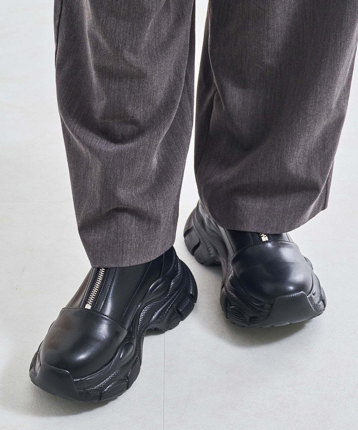 ORiental TRaffic「フロントジップスニーカーソールブーツ/41437」|ショートブーツ|