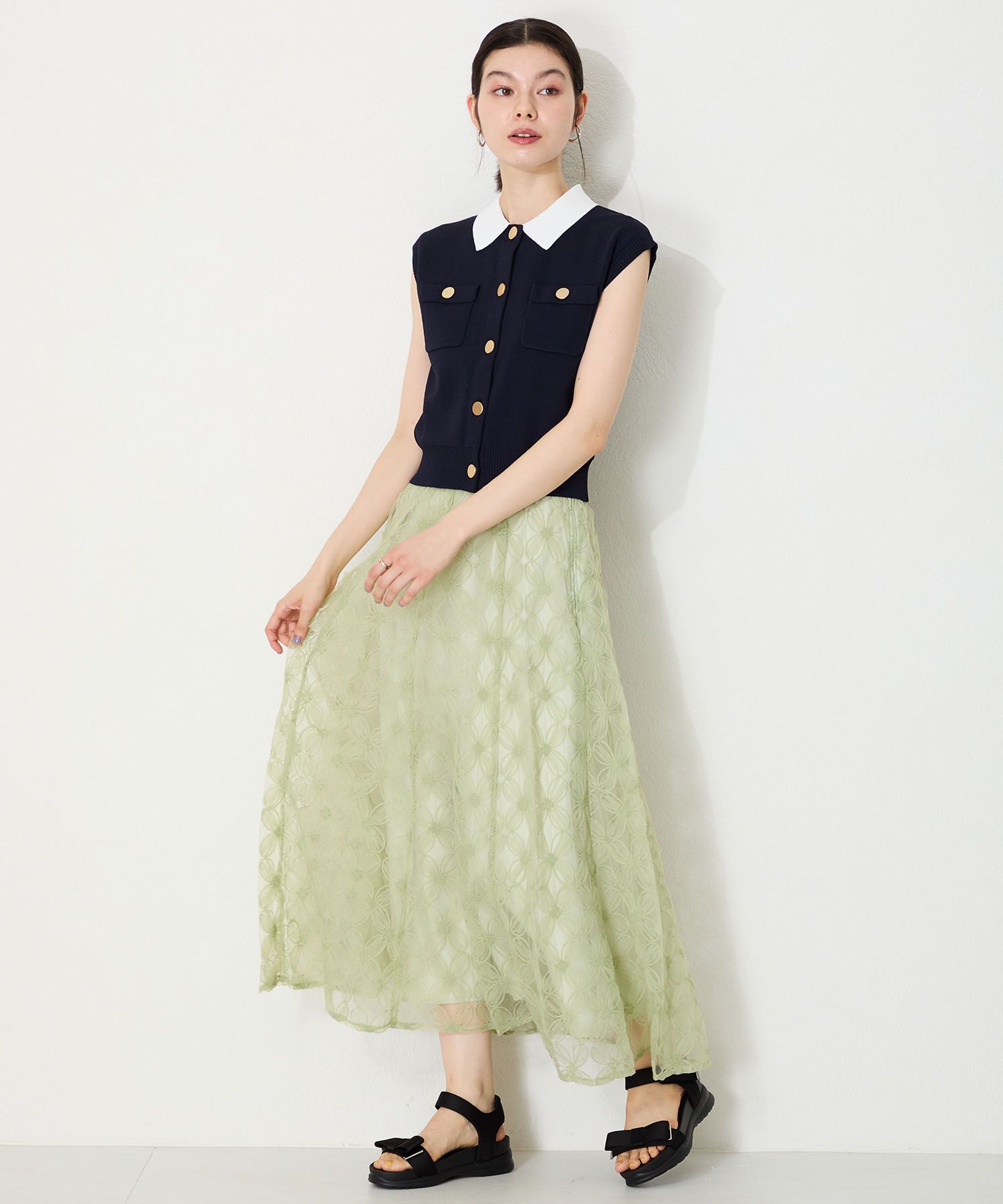 WA Oriental TRaffic「サテンリボン厚底サンダル/52219 厚底 人気 トレンド リボン」|サンダル|