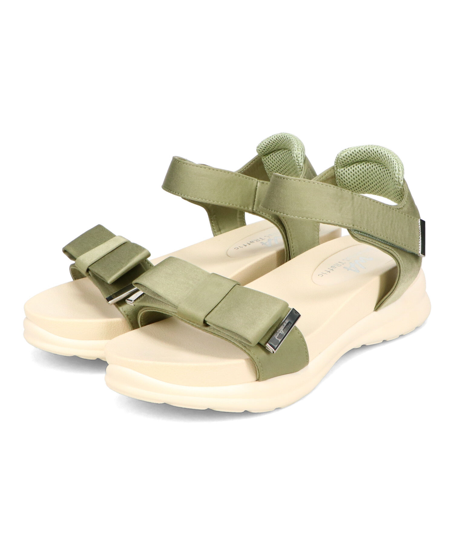 WA Oriental TRaffic「サテンリボン厚底サンダル/52219 厚底 人気 トレンド リボン」|サンダル|