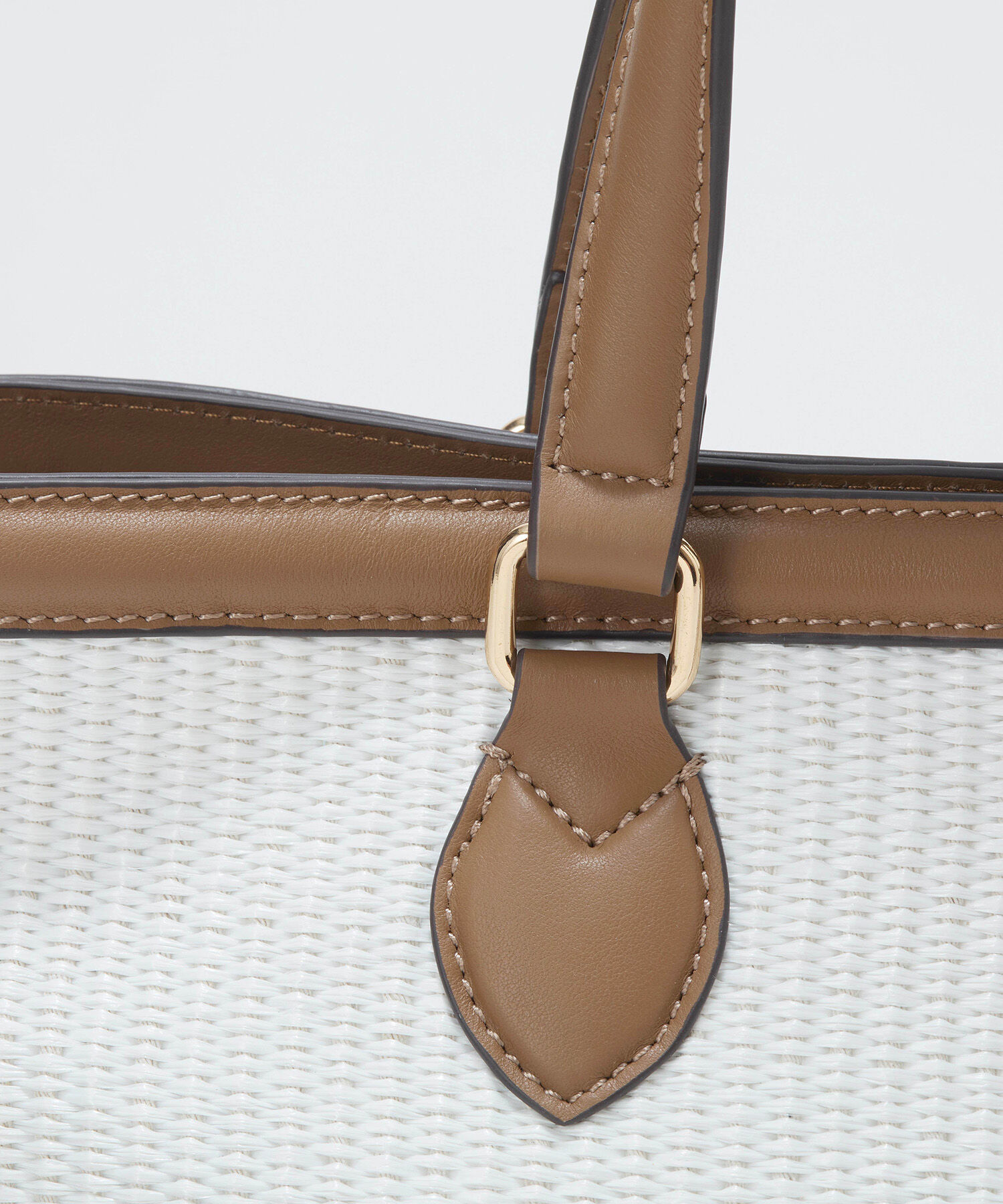 TOPKAPI BREATH「【Breath TOPKAPI】サングラスホルダー付き レザーコンビ カゴバッグ M 」|トートバッグ|