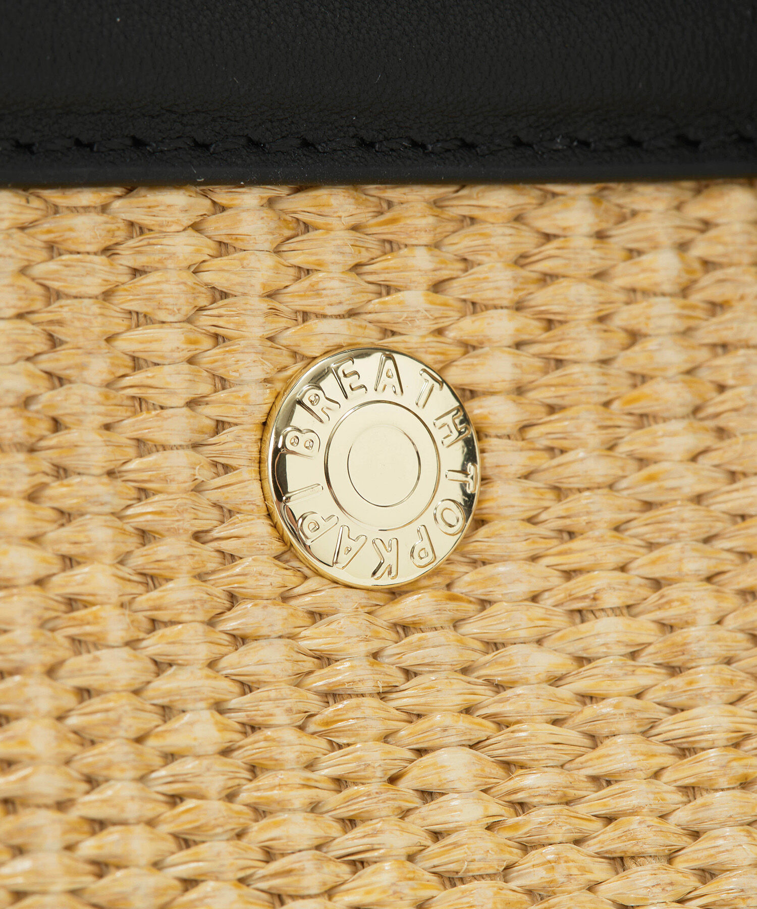 TOPKAPI BREATH「【Breath TOPKAPI】サングラスホルダー付き レザーコンビ カゴバッグ M 」|トートバッグ|