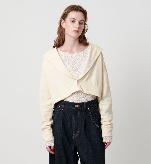 ASTRAET「＜ASTRAET＞ブークレー Vネック フーデッドパーカー」|パーカー|OFF WHITE