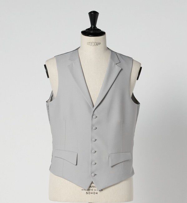 UNITED ARROWS「シングル 6ボタン フォーマル ベスト」|スーツ|LT.GRAY