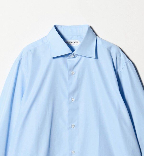 UNITED ARROWS「＜SOVEREIGN＞ALUMO ブロードクロス ハンドライン ワイドカラー シャツ」|シャツ・ブラウス|