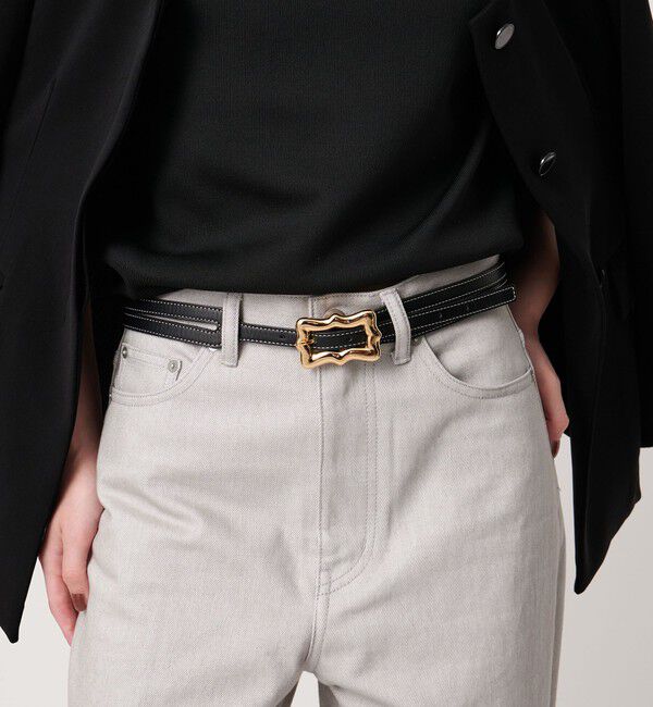 UNITED ARROWS「＜A VACATION＞リボンバックル ベルト」|ベルト|GOLD