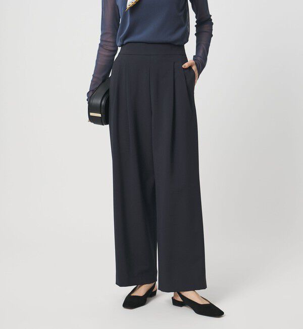 UNITED ARROWS「T/W ワイドパンツ ‐ウォッシャブル‐」|スラックス|