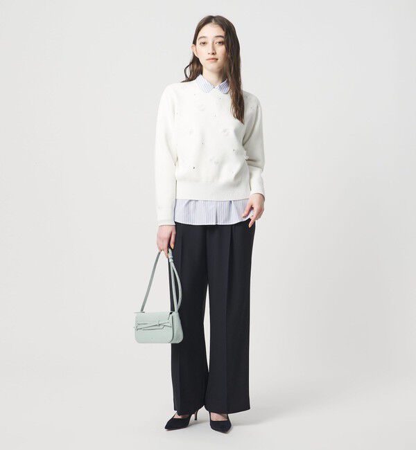 UNITED ARROWS「P 2タック ワイドパンツ ‐ウォッシャブル‐」|スラックス|
