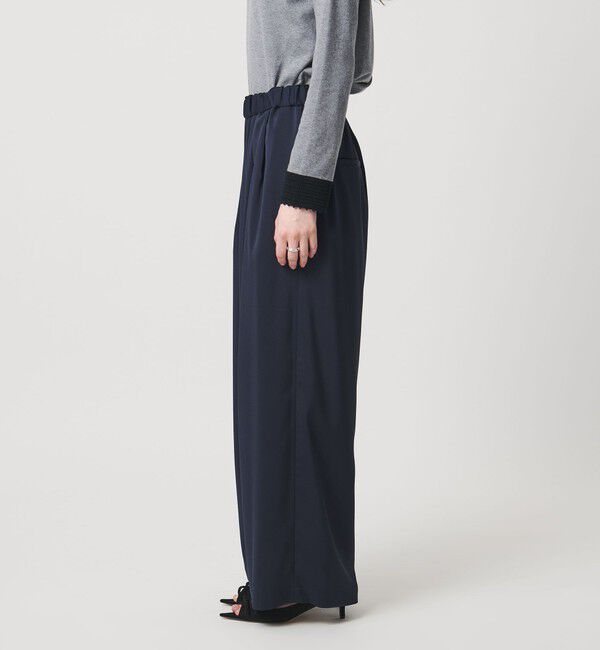 UNITED ARROWS「クリーン サテン ワイドパンツ ‐ウォッシャブル‐」|チノ|