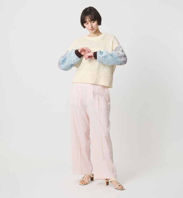 UNITED ARROWS「カラーミックス クルーネックニット」|ニット・セーター|