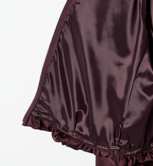 UNITED ARROWS「サテン ボリュームギャザー ブルゾン ‐ウォッシャブル‐」|ブルゾン・スタジャン|