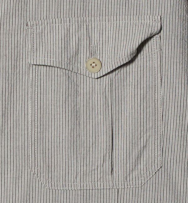 UNITED ARROWS「ギザコットン コードレーン サファリジャケット」|ミリタリージャケット|