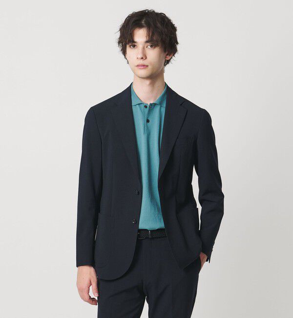 UNITED ARROWS「シアサッカー シングル 3ボタン テーラードジャケット COMFORT EASY‐MODEL ストレッチ」|テーラードジャケット|