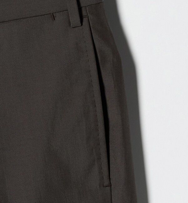 UNITED ARROWS「ポプリン 1プリーツ スラックス R-MODEL」|スラックス|