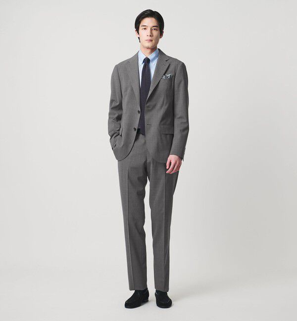 UNITED ARROWS「トロピカル ノープリーツ スラックス COMFORT EASY‐MODEL 2WAYストレッチ 撥水」|スラックス|