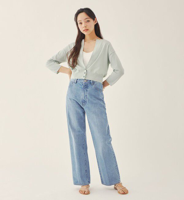 EMMEL REFINES「＜EMMEL REFINES＞EM センタープレス ストレート デニム/ パンツ」|デニム|