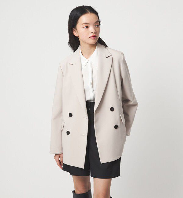 EMMEL REFINES「＜EMMEL REFINES＞EM TRダブルクロス ジャケット」|テーラードジャケット|NATURAL