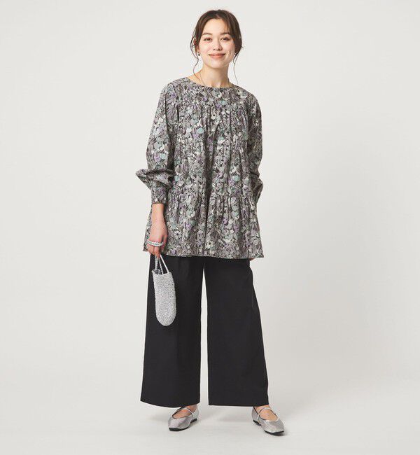 UNITED ARROWS green label relaxing「LIBERTY ティアード ブラウス」|シャツ・ブラウス|