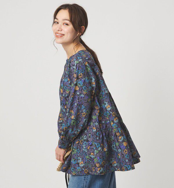 UNITED ARROWS green label relaxing「LIBERTY ティアード ブラウス」|シャツ・ブラウス|