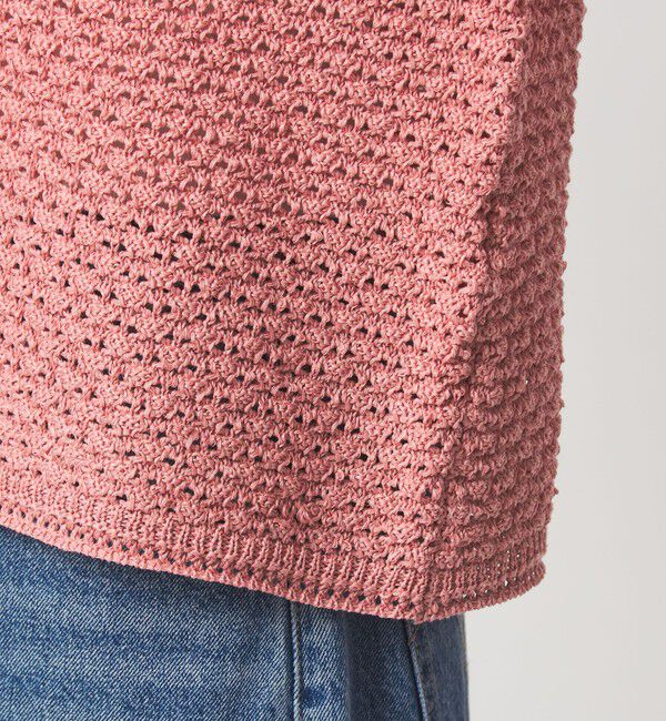 UNITED ARROWS green label relaxing「メッシュ ニット 2WAY プルオーバー ウォッシャブル」|ニット・セーター|