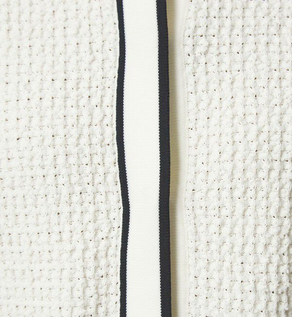 UNITED ARROWS green label relaxing「パイピング ノーカラー ニット カーディガン」|カーディガン|