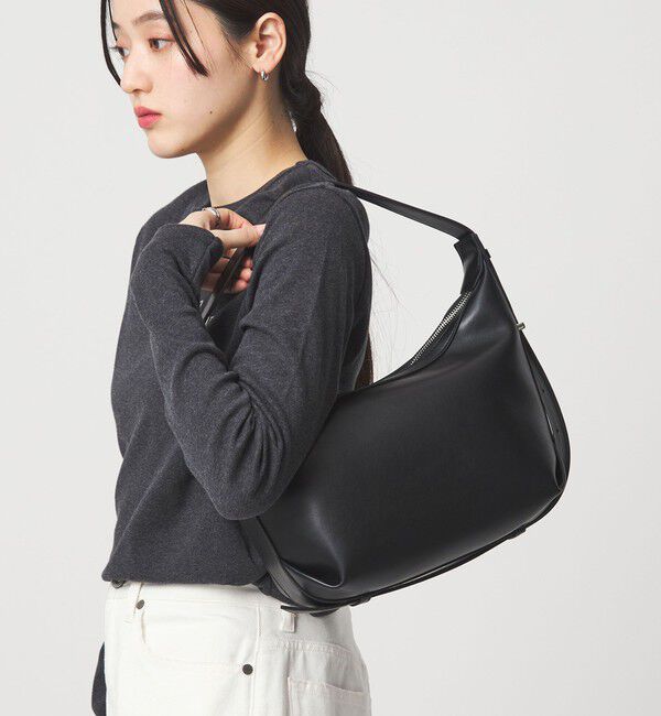 UNITED ARROWS green label relaxing「2WAY タックショルダー バッグ」|ショルダー・メッセンジャー|BLACK