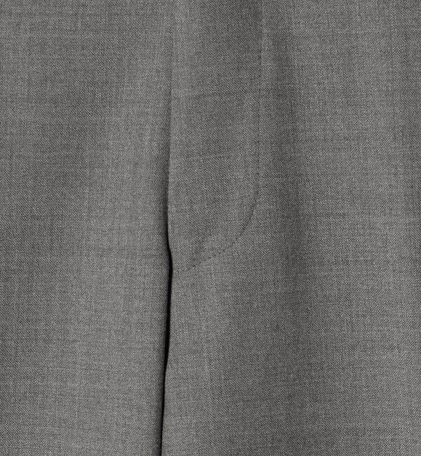 UNITED ARROWS green label relaxing「TW メランジ トロピカル スタンダード スラックス -ウォッシャブル・ストレッチ・ウエストアジャスター-」|スラックス|