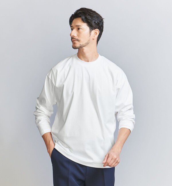 BEAUTY&YOUTH UNITED ARROWS「【WEB限定 WARDROBE SMART】NORITAKE クルーネック リラックス テーパード カットソー」|Tシャツ・カットソー|
