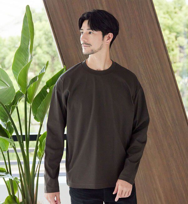 BEAUTY&YOUTH UNITED ARROWS「【WEB限定 WARDROBE SMART】NORITAKE クルーネック リラックス テーパード カットソー」|Tシャツ・カットソー|