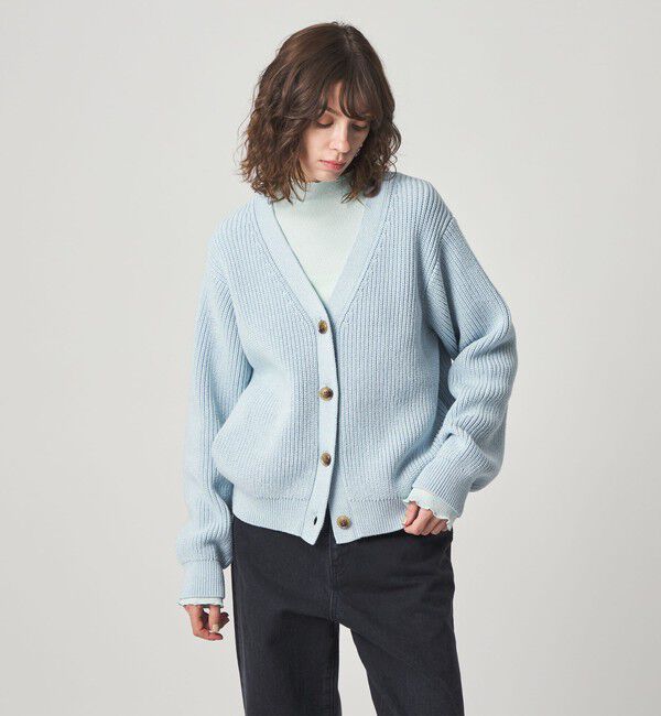 STEVEN ALAN「＜Steven Alan＞リリヤーン Vネック カーディガン」|カーディガン|LT.BLUE
