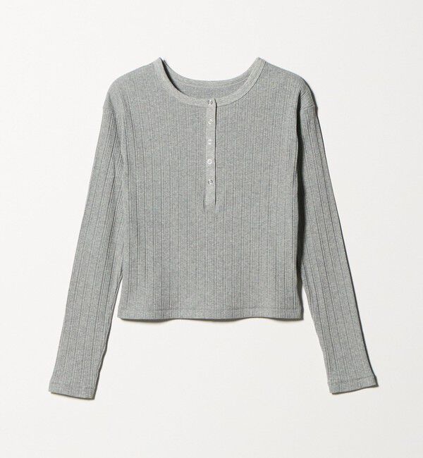 BEAUTY&YOUTH UNITED ARROWS「【WEB限定】ランダムリブ ヘンリーネック スナッププルオーバー」|Tシャツ・カットソー|