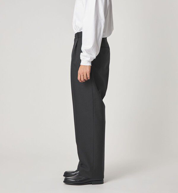 STEVEN ALAN「＜Steven Alan＞ ウール オックスフォード アウト ワンプリーツ スラックス」|スラックス|