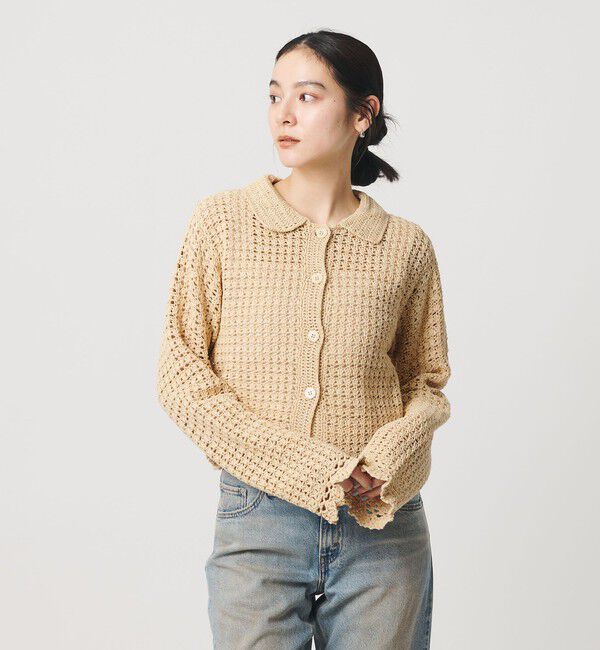 BEAUTY&YOUTH UNITED ARROWS「コットン ハンドクロシェ ニットカーディガン」|カーディガン|