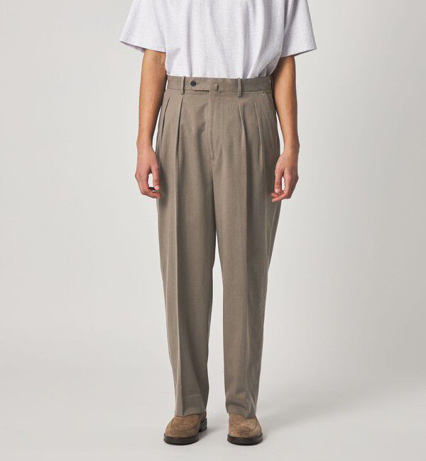 STEVEN ALAN「＜Steven Alan＞ グレース ツイル イン ツープリーツ ドレス トラウザーズII」|チノ|