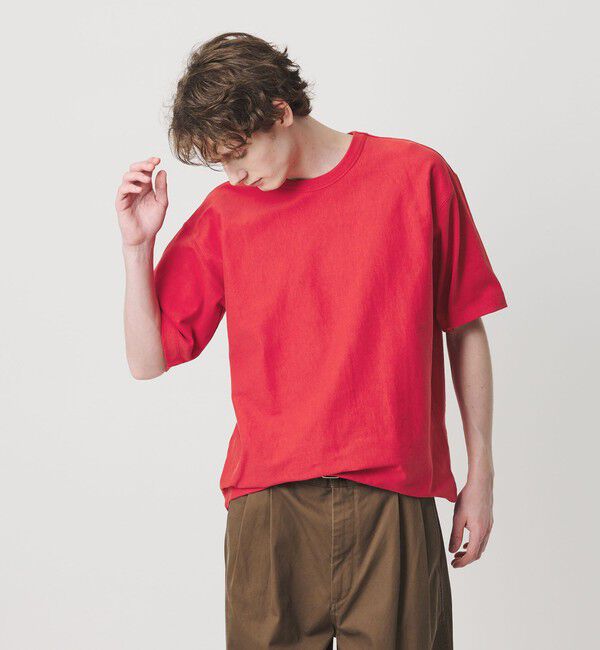 BEAUTY&YOUTH UNITED ARROWS「"THE HEAVY" 10oz ヘビー ワイド クルーネック Tシャツ」|Tシャツ・カットソー|RED