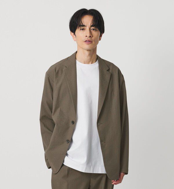 BEAUTY&YOUTH UNITED ARROWS「KOMATSU PACK 2ボタン リラックス ジャケット セットアップ対応 撥水 ウォッシャブル」|テーラードジャケット|