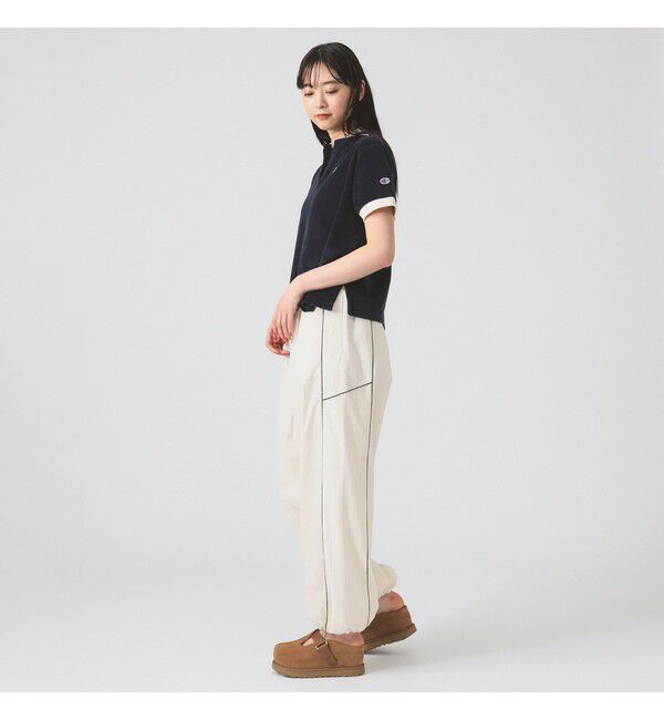 Ray BEAMS 「ストライプ キリカエ トラックパンツ」|チノ|