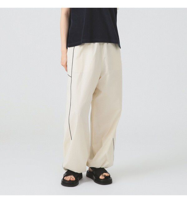 Ray BEAMS 「ストライプ キリカエ トラックパンツ」|チノ|