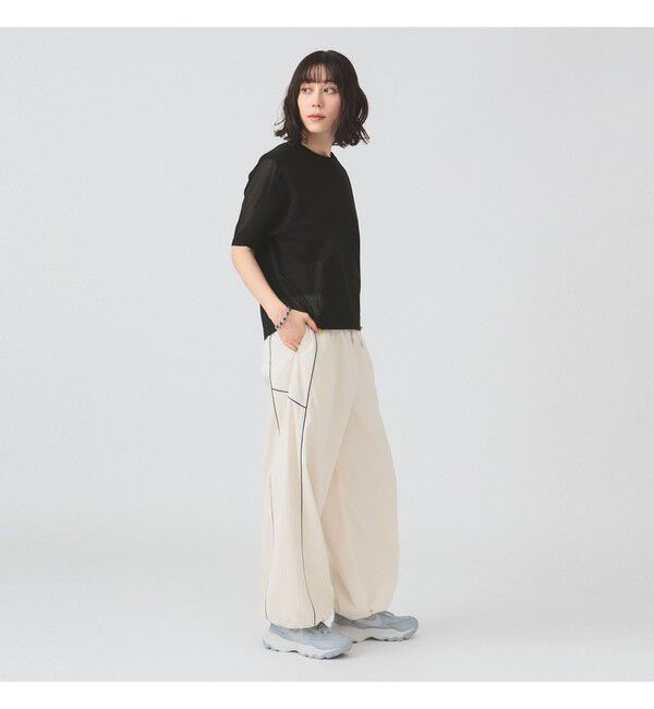 Ray BEAMS 「ストライプ キリカエ トラックパンツ」|チノ|