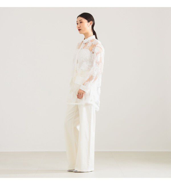 Demi-Luxe BEAMS 「BAUM UND PFERDGARTEN / フラワーレース シャツ」|シャツ・ブラウス|