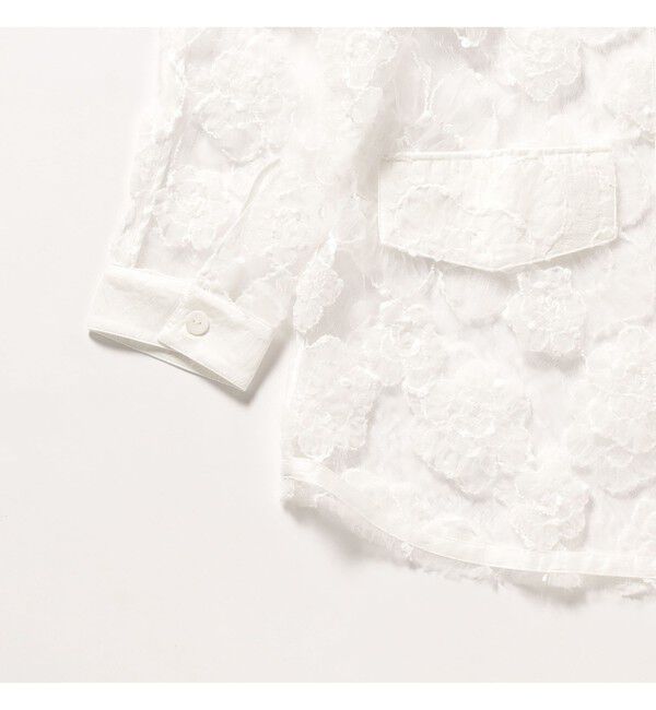 Demi-Luxe BEAMS 「BAUM UND PFERDGARTEN / フラワーレース シャツ」|シャツ・ブラウス|