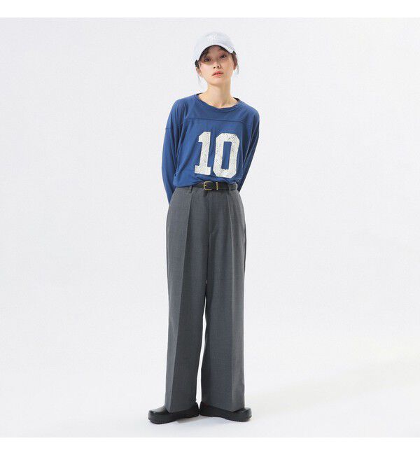 BEAMSBOY「シアー ナンバリング フットボール」|Tシャツ・カットソー|