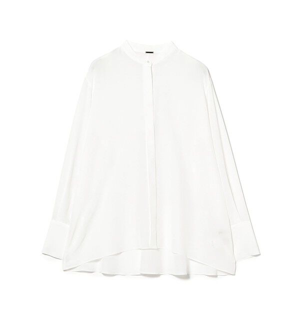 Demi-Luxe BEAMS 「シルク スタンドカラー ブラウス」|シャツ・ブラウス|