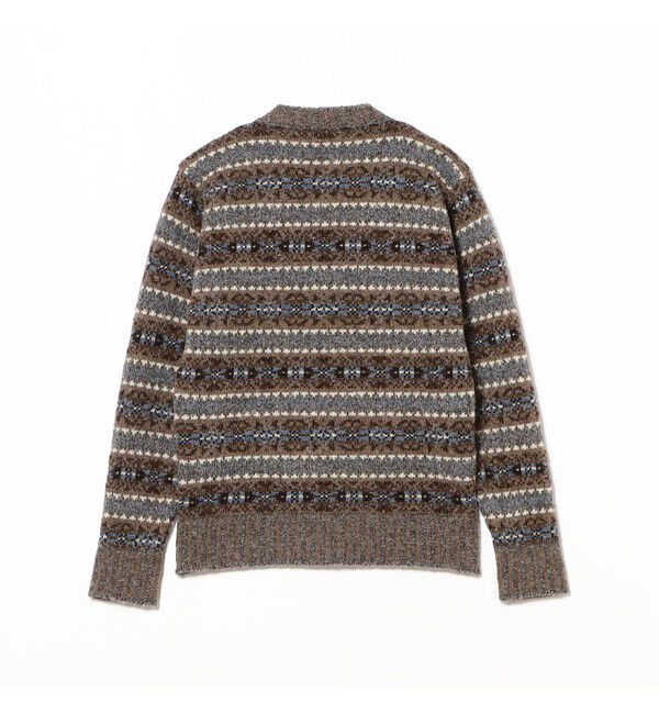 BEAMS PLUS「【別注】Jamieson&rsquo;s / Fairisle Deep V-Neck Sweater」|ニット・セーター|