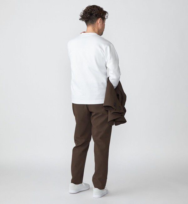 SHIPS「SHIPS:  ハイゲージ クルーネック ダンボールニット 長袖Tシャツ」|Tシャツ・カットソー|