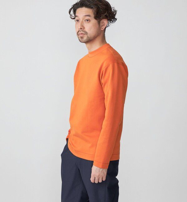 SHIPS「SHIPS:  ハイゲージ クルーネック ダンボールニット 長袖Tシャツ」|Tシャツ・カットソー|