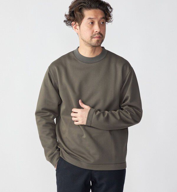 SHIPS「SHIPS:  ハイゲージ クルーネック ダンボールニット 長袖Tシャツ」|Tシャツ・カットソー|