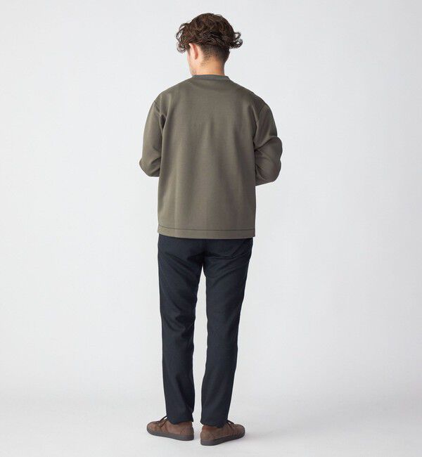 SHIPS「SHIPS:  ハイゲージ クルーネック ダンボールニット 長袖Tシャツ」|Tシャツ・カットソー|